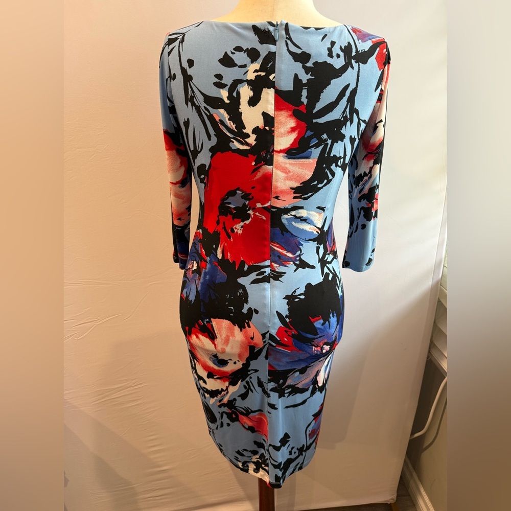 INC International Concepts Floral Long Sleeve Dress - Picture 2 of 4